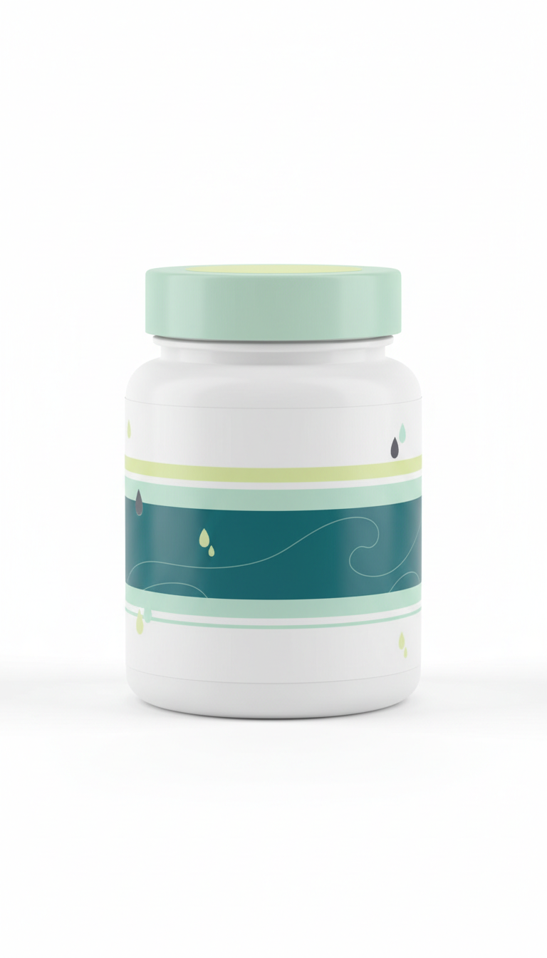 Omega-3 supplement jar