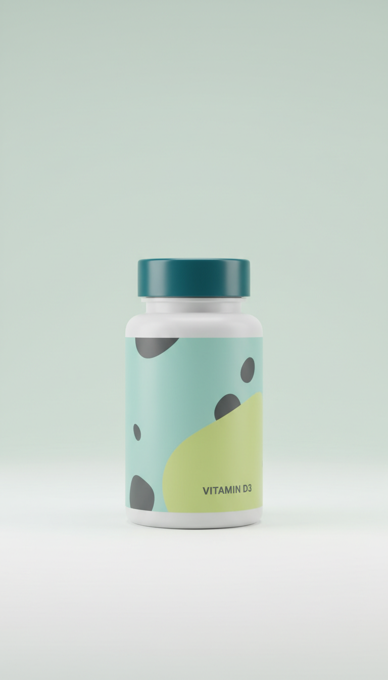 Vitamin D3 sealed bottle